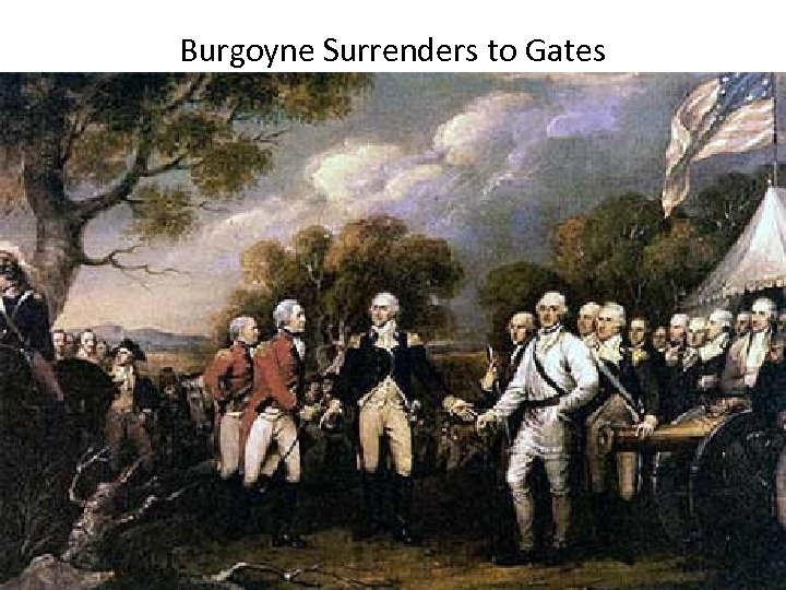 Burgoyne Surrenders to Gates 