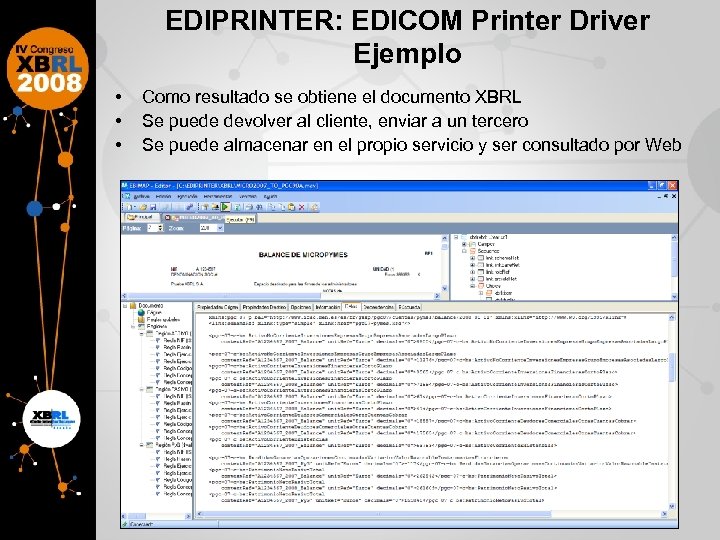 EDIPRINTER: EDICOM Printer Driver Ejemplo • • • Como resultado se obtiene el documento