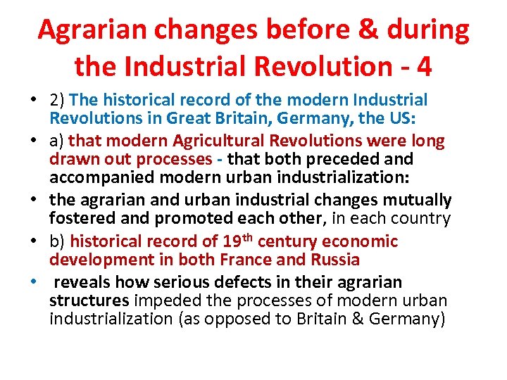 Ix Agrarian Changes In Early Modern Europe C English