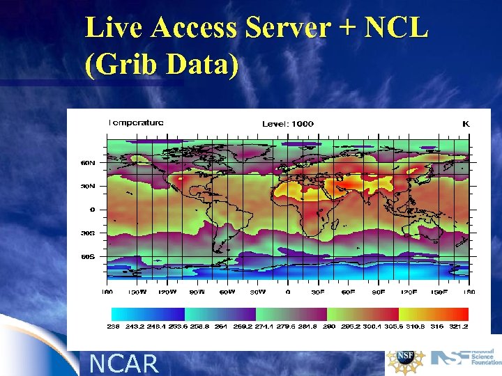 Live Access Server + NCL (Grib Data) NCAR 