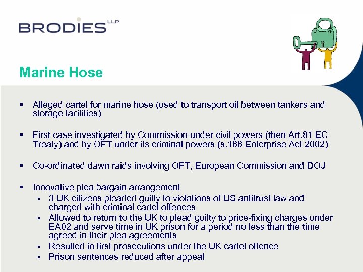 Marine Hose § Alleged cartel for marine hose (used to transport oil between tankers