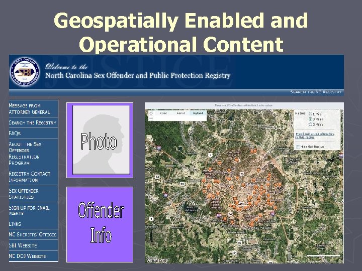 Geospatially Enabled and Operational Content 