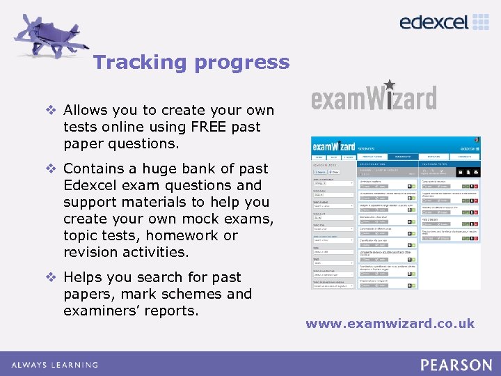 Tracking progress Click to edit Master title style v Allows to editcreate your own