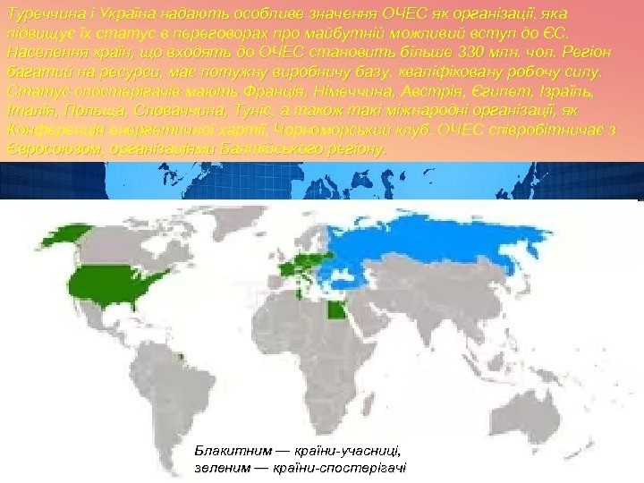 Туреччина і Україна надають особливе значення ОЧЕС як організації, яка підвищує їх статус в