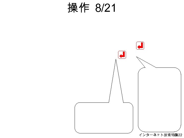 操作 8/21 インターネット技術特論 H-22 