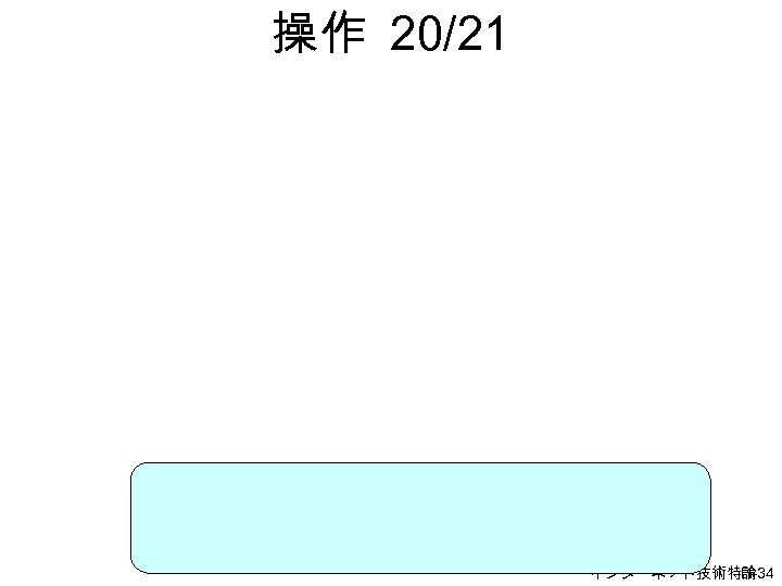 操作 20/21 インターネット技術特論 H-34 