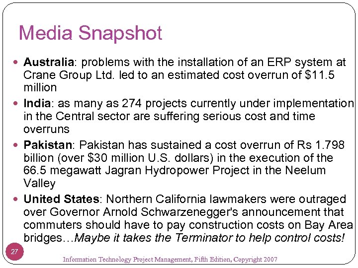 Media Snapshot Australia: problems with the installation of an ERP system at Crane Group