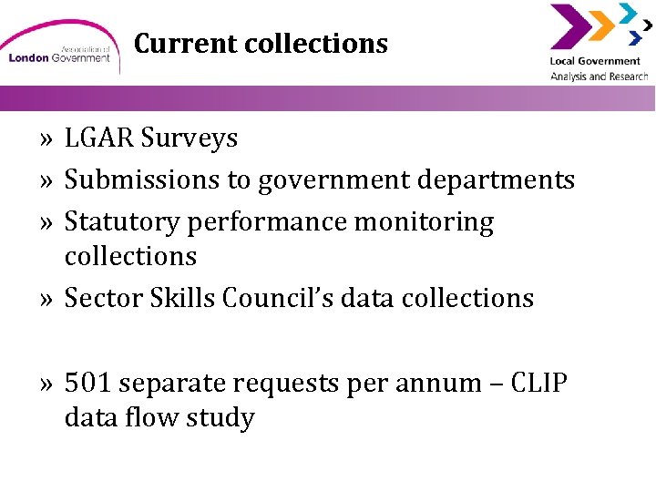 Current collections » LGAR Surveys » Submissions to government departments » Statutory performance monitoring