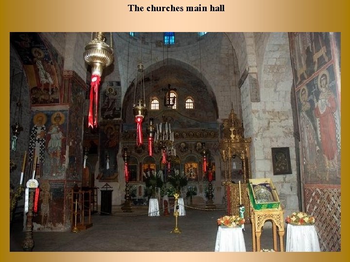 The churches main hall 