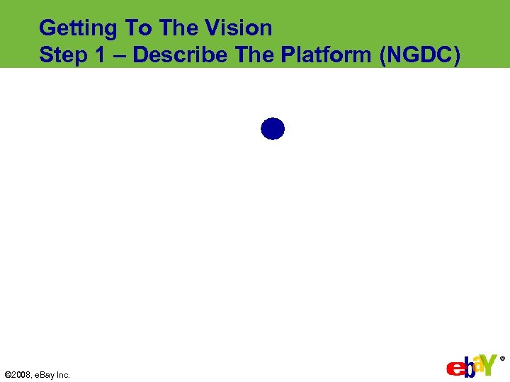 Getting To The Vision Step 1 – Describe The Platform (NGDC) ® © 2008,