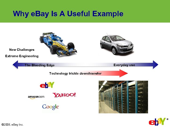 Why e. Bay Is A Useful Example New Challenges Extreme Engineering The Bleeding Edge