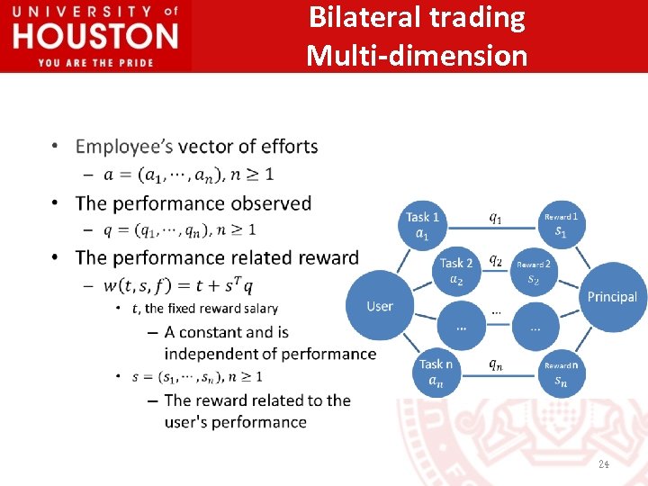 Bilateral trading Multi-dimension • 24 