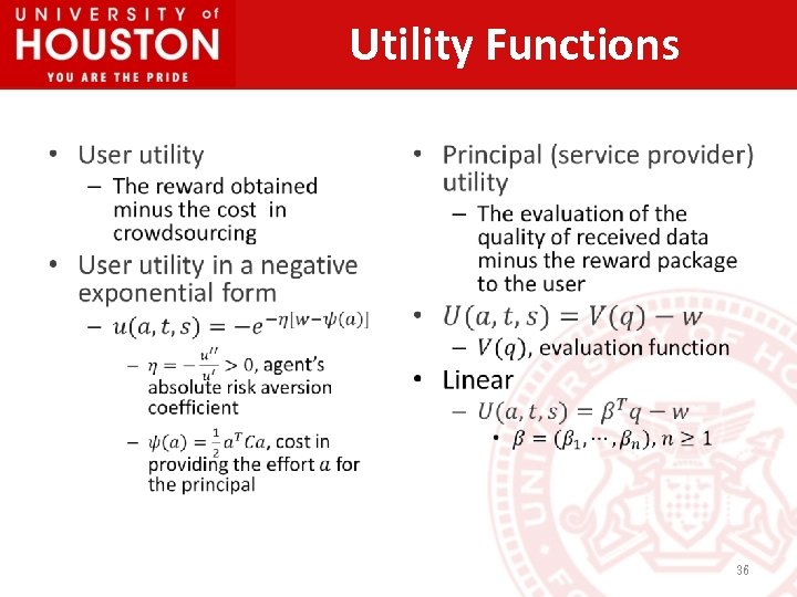 Utility Functions • • 36 