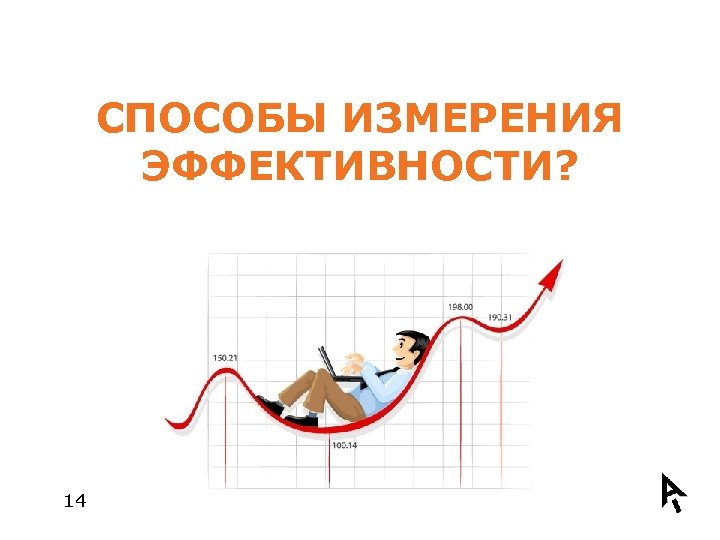 СПОСОБЫ ИЗМЕРЕНИЯ ЭФФЕКТИВНОСТИ? 14 