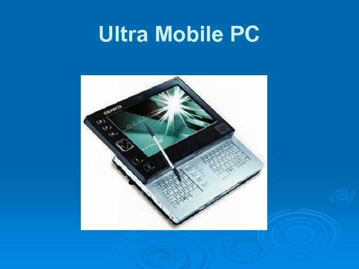 Ultra Mobile PC 