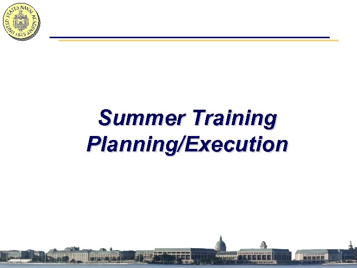 Summer Training Planning/Execution 