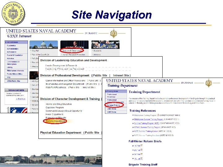 Site Navigation 