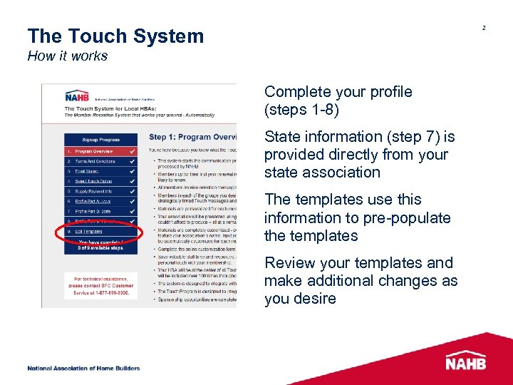 2 The Touch System How it works Welcome cover here? Emails are really showy.