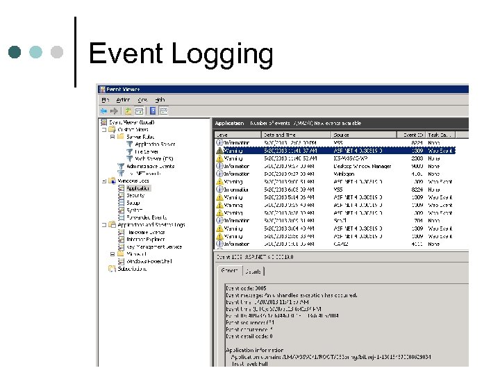 Event Logging 