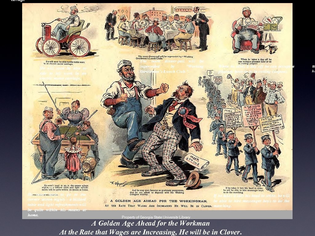 carriage. He will soon be able to ride to his work in an electric