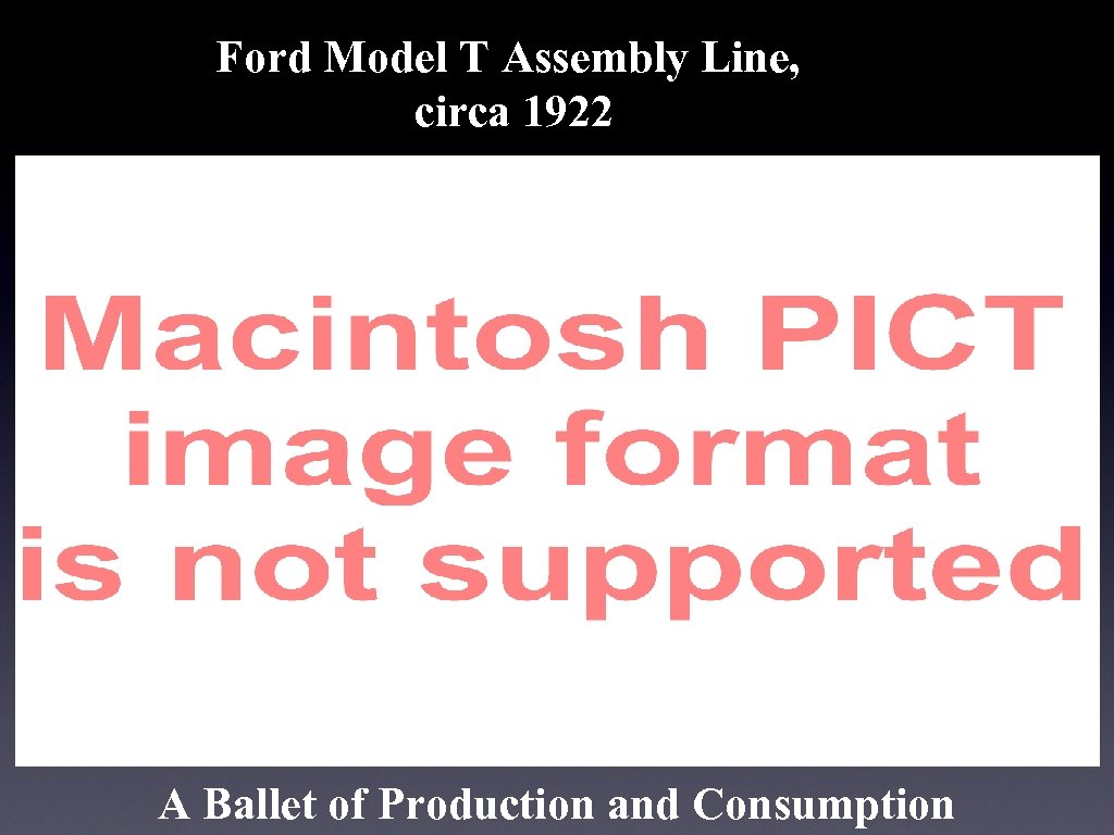 Ford Model T Assembly Line, circa 1922 A Ballet of Production and Consumption 