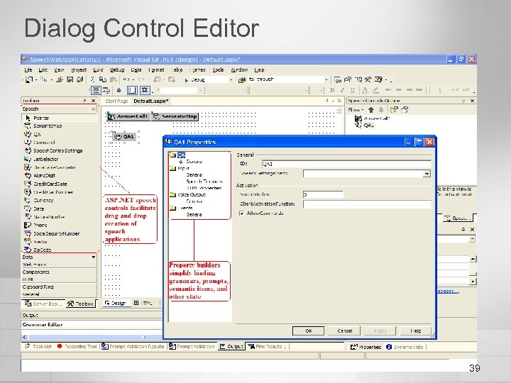 Dialog Control Editor 39 