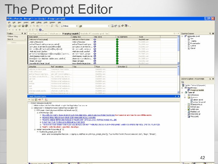 The Prompt Editor 42 