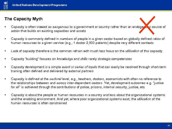 The Capacity Myth • Capacity is often viewed as exogenous to a government or