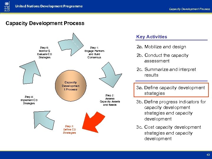 Capacity Development Process Key Activities Step 1: Engage Partners and Build Consensus Step 5: