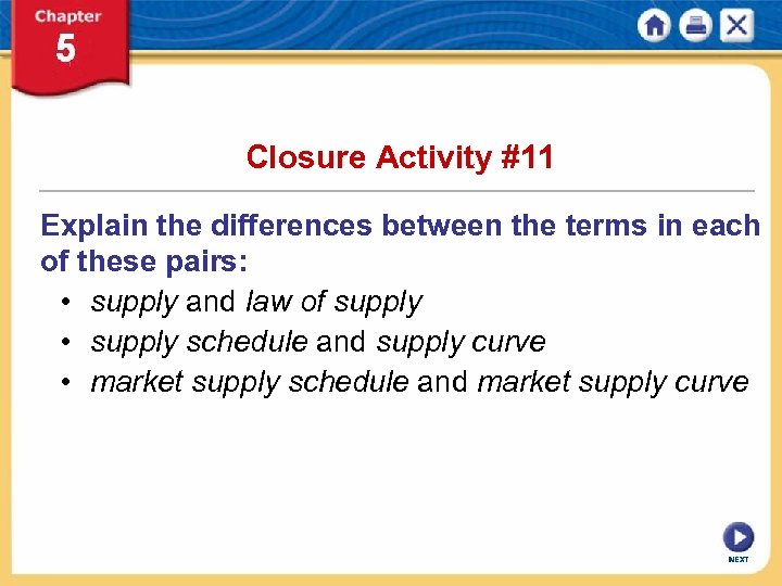 Closure Activity #11 Explain the differences between the terms in each of these pairs: