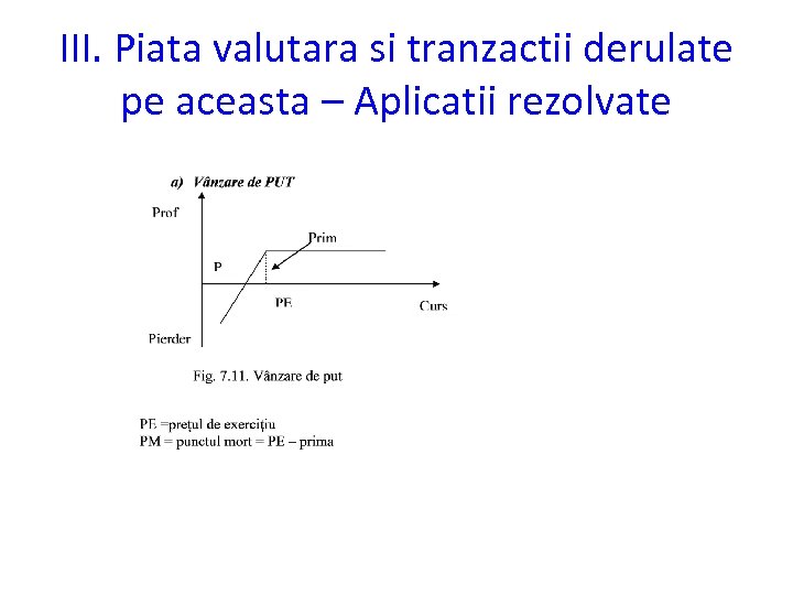 III. Piata valutara si tranzactii derulate pe aceasta – Aplicatii rezolvate 