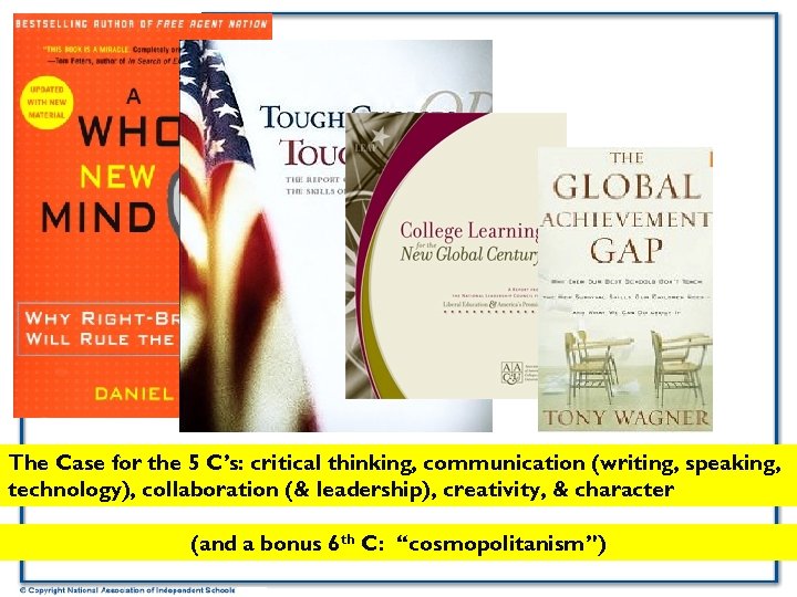 The Case for the 5 C’s: critical thinking, communication (writing, speaking, technology), collaboration (&