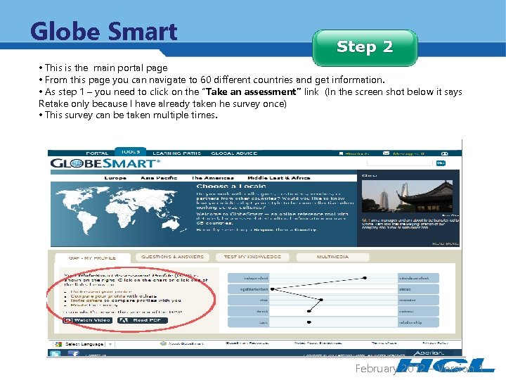 Globe Smart • This is the main portal page • From this page you