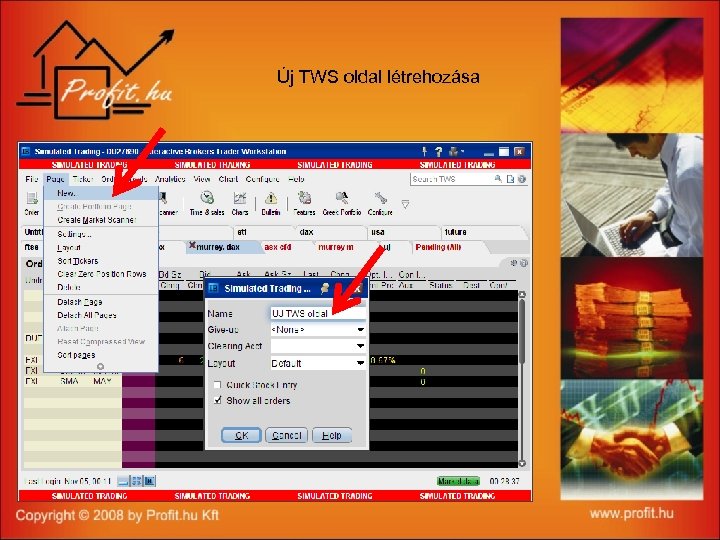 Új TWS oldal létrehozása 