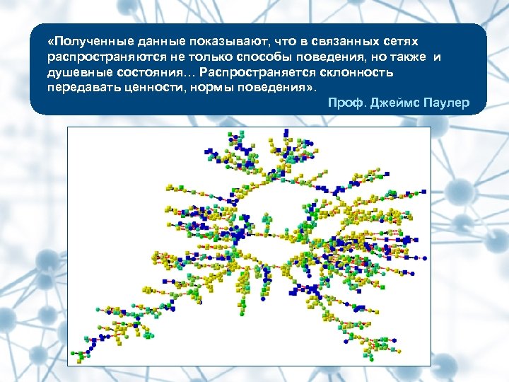  «Полученные данные показывают, что в связанных сетях распространяются не только способы поведения, но