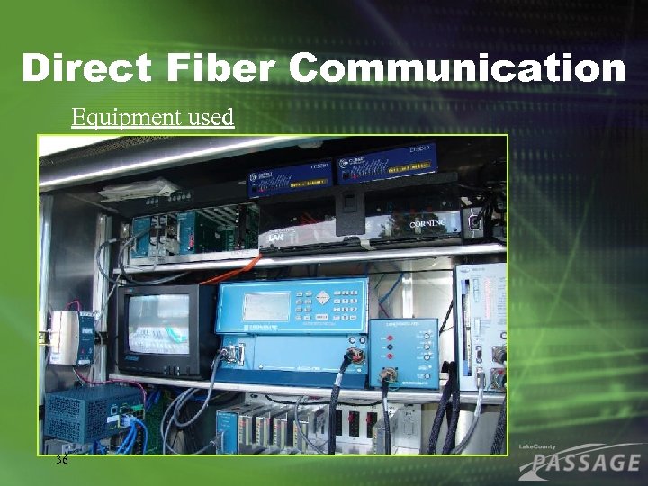 Direct Fiber Communication Equipment used 36 