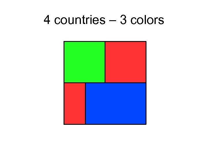 4 countries – 3 colors 