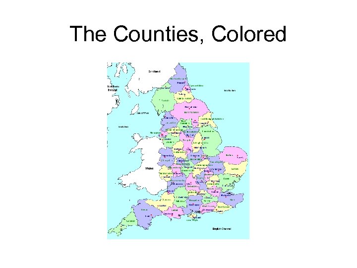 The Counties, Colored 