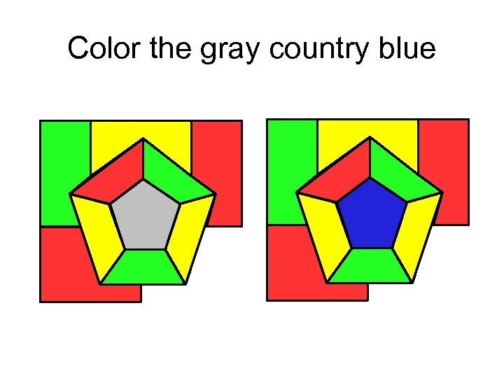 Color the gray country blue 