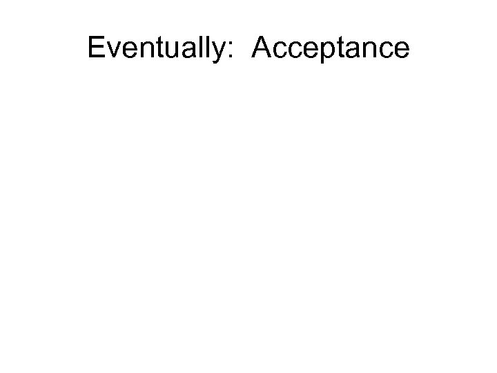 Eventually: Acceptance 