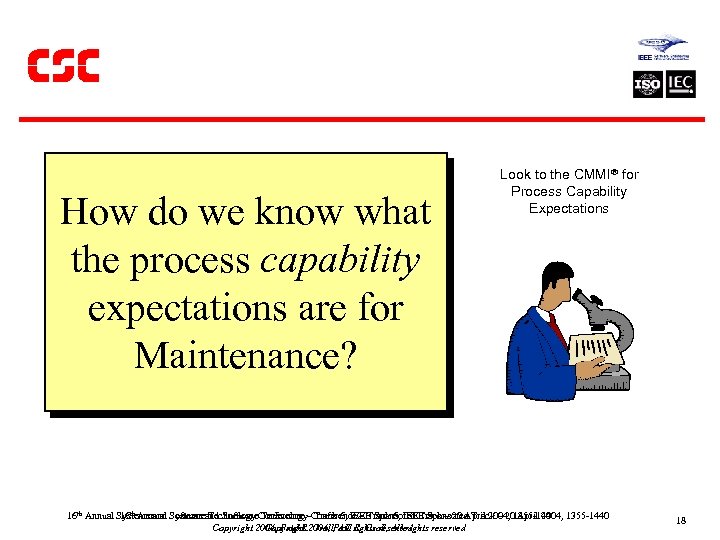 How do we know what the process capability expectations are for Maintenance? Look to