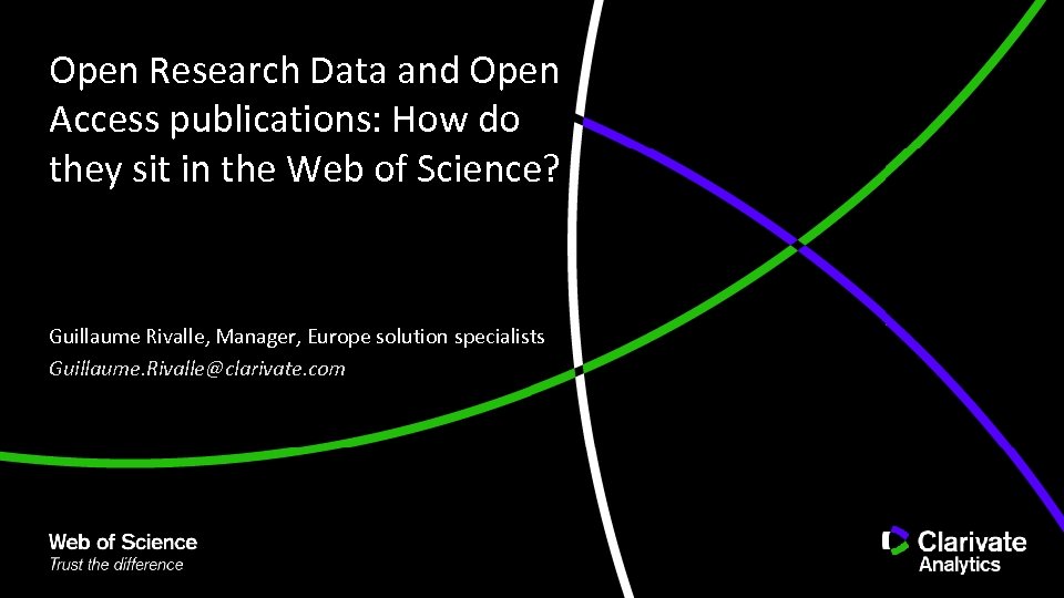 Open Research Data and Open Access publications: How do they sit in the Web