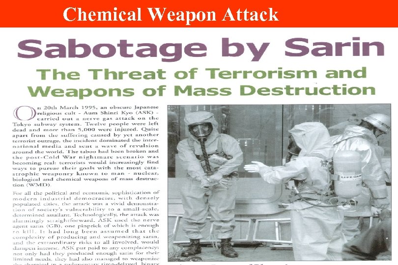 Chemical Weapon Attack 
