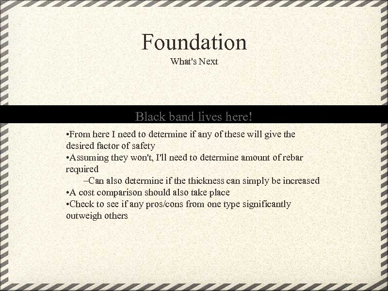 Foundation What's Next Black band lives here! • From here I need to determine