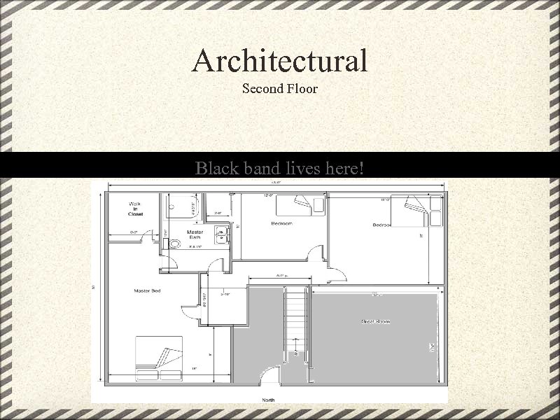 Architectural Second Floor Black band lives here! 