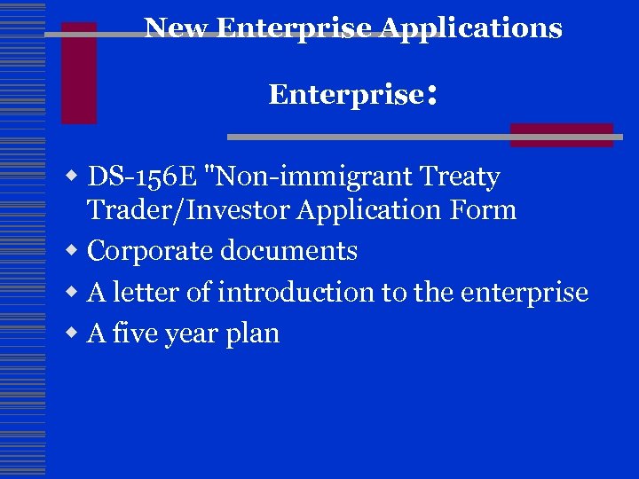 New Enterprise Applications Enterprise: w DS-156 E 