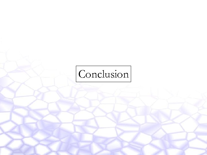 Conclusion 
