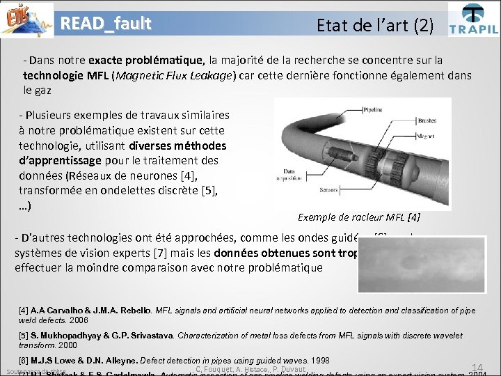 READ_fault Etat de l’art (2) - Dans notre exacte problématique, la majorité de la