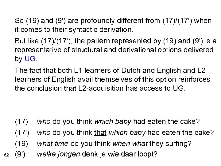 So (19) and (9') are profoundly different from (17)/(17') when it comes to their