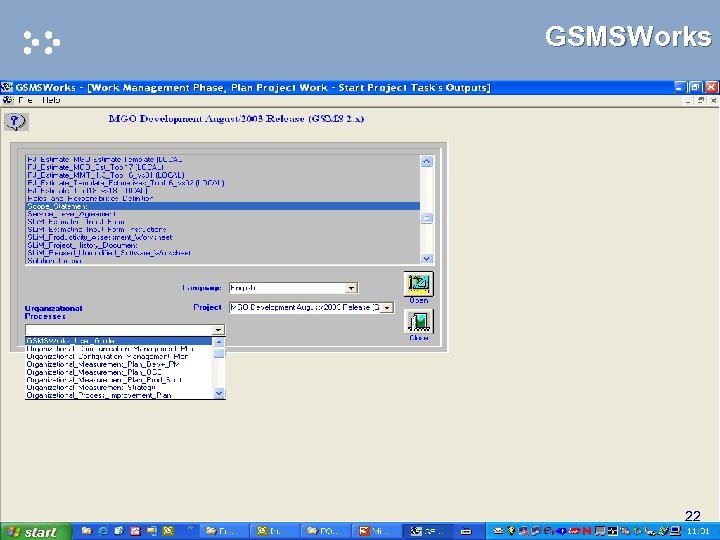 GSMSWorks 22 © 2005 Electronic Data Systems Corporation. All rights reserved. 